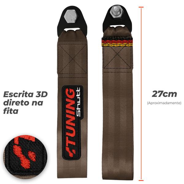 Imagem de Cinta Fita Reboque Tow Strap Com Viés 3D Personalizado Tuning Shutt Capacidade 2 Toneladas Universal