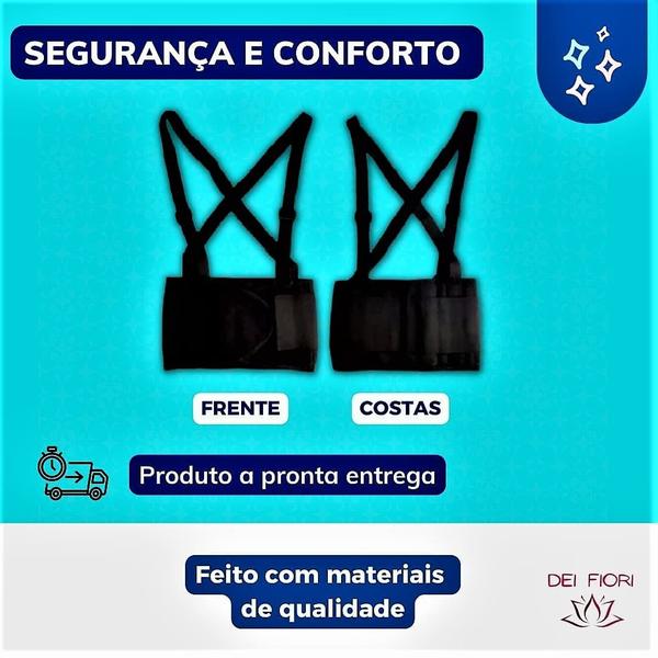 Imagem de Cinta Lombar Epi Faixa Abdominal Ergonômica Coluna Postura