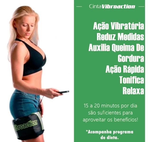 Imagem de Cinta Modeladora Abdominal Vibratória Ajustavel Tonificador unisex