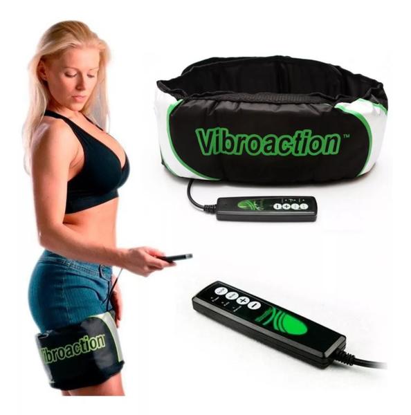 Imagem de Cinta Modeladora Abdominal Vibratória Ajustavel Tonificador unisex