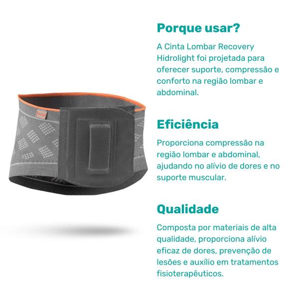 Imagem de Cinta Ortopédica para Lombar Recovery Hidrolight