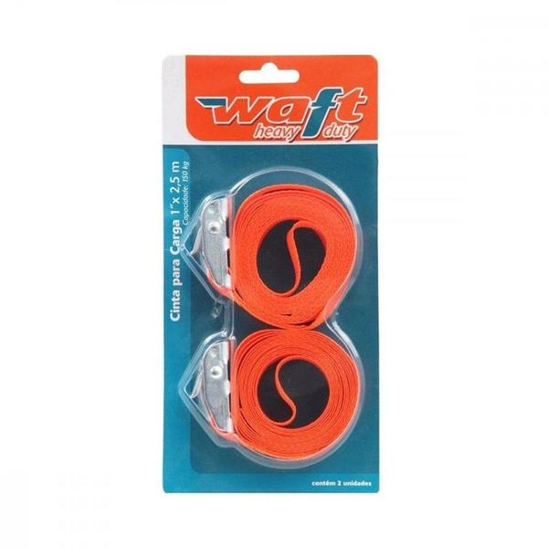 Cinta Para Carga Waft Sem Catraca 1" X 2,5M Com 2 Pecas - 6240 - Brasfort Imagem de Cinta Para Carga Waft Sem Catraca 1" X 2,5M Com 2 Pecas - 6240