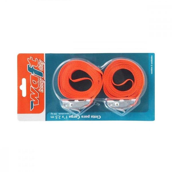 Cinta Para Carga Waft Sem Catraca 1" X 2,5M Com 2 Pecas - 6240 - Brasfort Imagem de Cinta Para Carga Waft Sem Catraca 1" X 2,5M Com 2 Pecas - 6240
