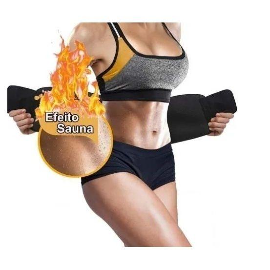 Imagem de Cinta para Emagrecer e Perder Barriga Redução de Medidas Modela Sweat Belt