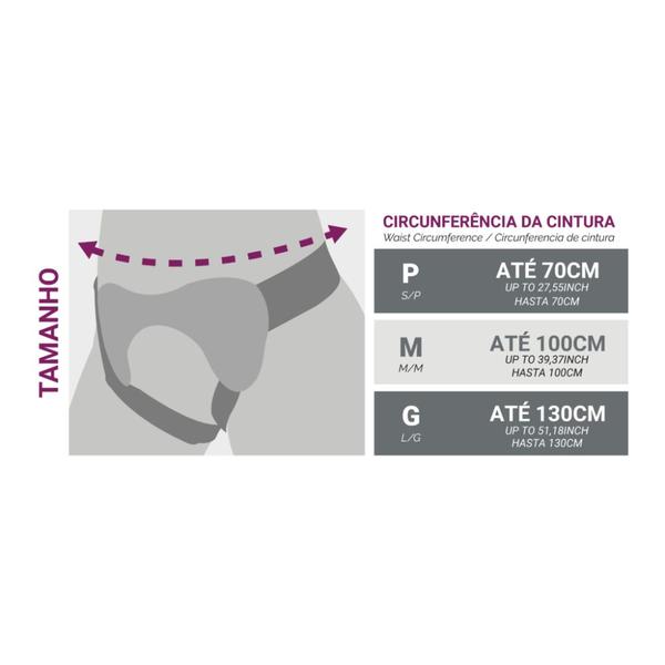 Imagem de Cinta Para Hérnia Inguinal Esquerda Direita Hidrolight