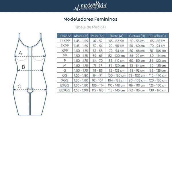 Imagem de Cinta Pós Cirúrgica Alça Fina Seamless 4484019 ModelleSkin