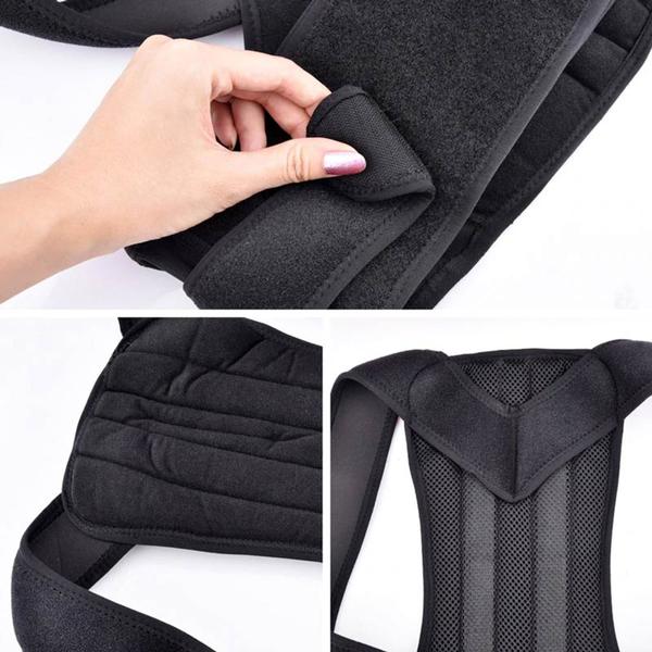 Imagem de Cinta Postural Colete Corretor Postura Lombar Forte Coluna Neoprene Reforçada Feminina