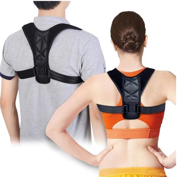 Imagem de Cinta Postural Colete Corretor Postura Lombar Forte Coluna Neoprene Reforçada Unissex