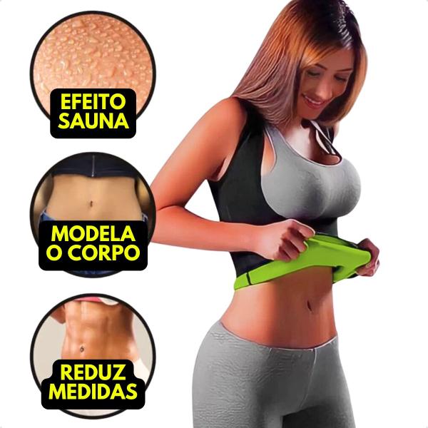 Imagem de Cinta Redutora Térmica Exercícios Cardio Academia Mulher