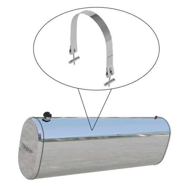 Imagem de Cinta Tanque Oval Universal Com Kit Fixação - Inox