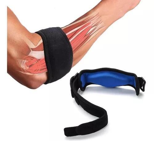 Cinta Tennis Elbow de Neoprene Ajustavel Tam U Preta - Mova Imagem de Cinta Tennis Elbow de Neoprene Ajustavel Tam U Preta - Mova