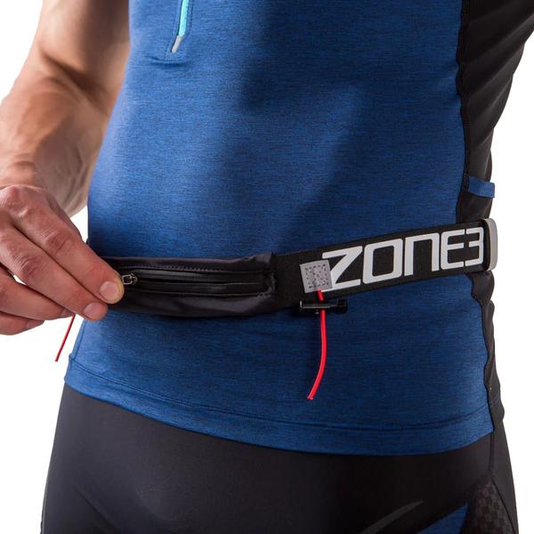 Cinto de Corrida Zone3 com Bolso de Lycra e Armazenamento para Gel Imagem de Cinto de Corrida Zone3 com Bolso de Lycra e Armazenamento para Gel