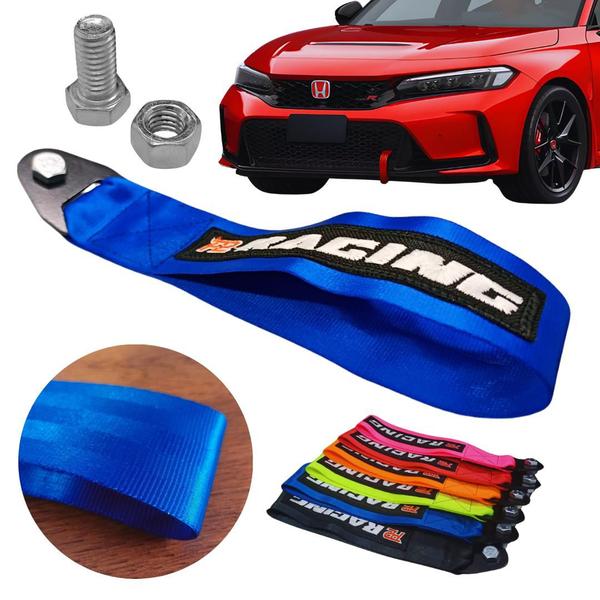 Imagem de Cinto de Engate Reboque fita esportiva Tow Strap hook Racing Parachoque decoração decorativa Poliester Resistente moderno sport Universal Tuning