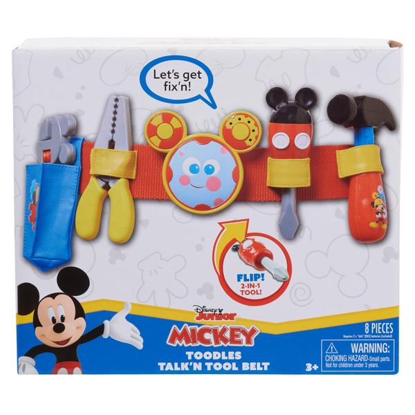 Imagem de Cinto de ferramentas Disney Mickey Toodles Talk'n com acessórios para crianças a partir de 3 anos