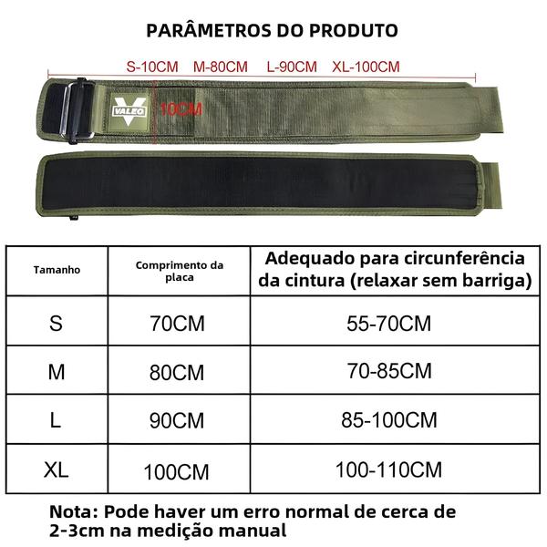 Imagem de Cinto de Levantamento de Peso Ajustável com Trava Rápida - Nylon para Academia (Homens e Mulheres)