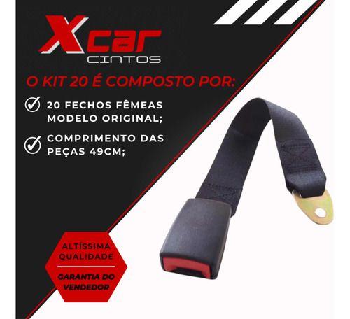 Cinto De Segurança Kit 20 Fecho Fêmea 49 - X-CAR Imagem de Cinto De Segurança Kit 20 Fecho Fêmea 49
