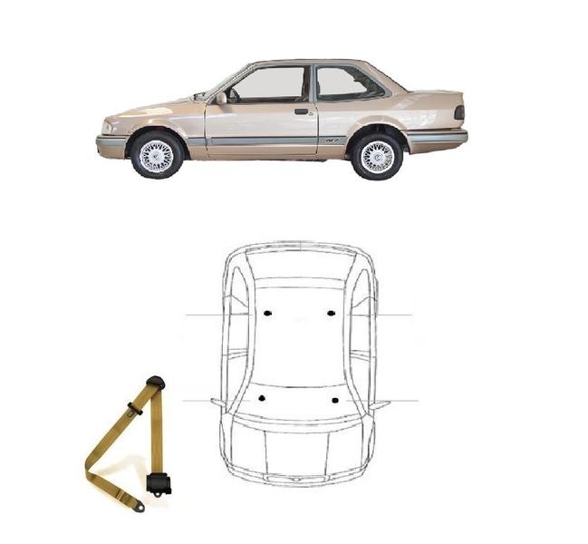 Imagem de Cinto de Segurança retrátil de 3 pontos dianteiro VW Apolo