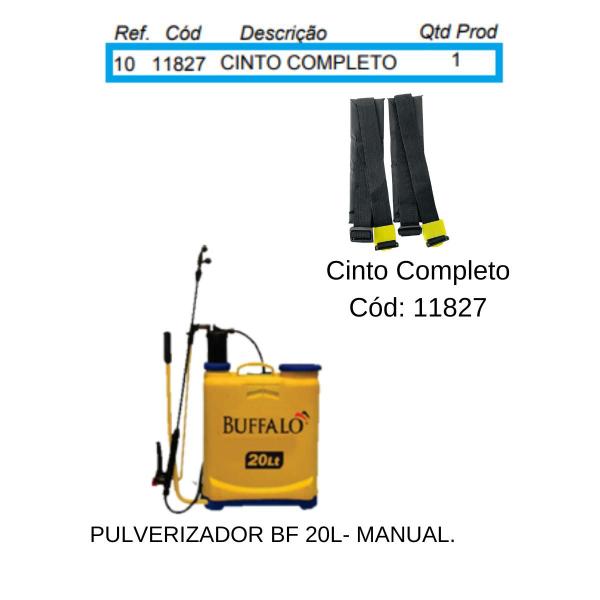 Imagem de Cinto De Sustentação Completo Para Pulverizador BF 20l 2EM1