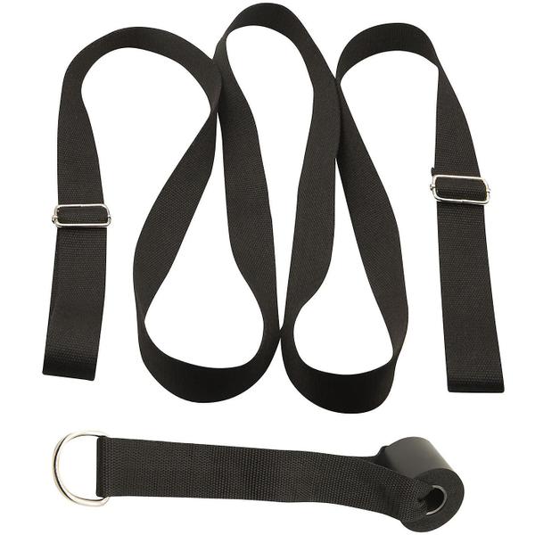 Imagem de Cinto de yoga com suporte de porta - Preto