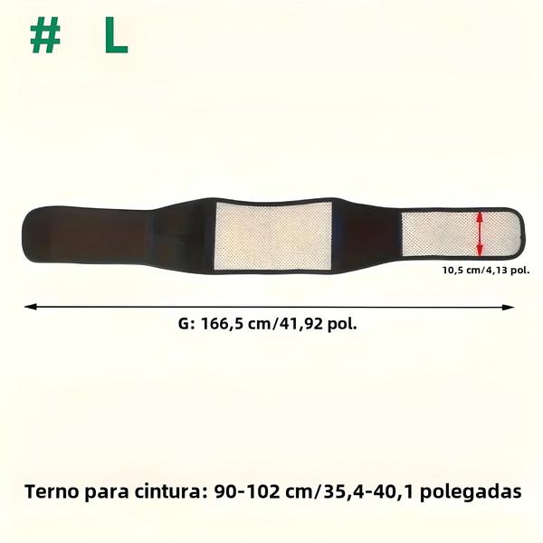 Imagem de Cinto Magnético de Aquecimento Ajustável para Massagem e Suporte Lombar