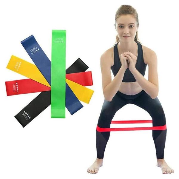 Imagem de Cinto Para Exercícios Físicos Kit Com 5 Elásticos Super Band