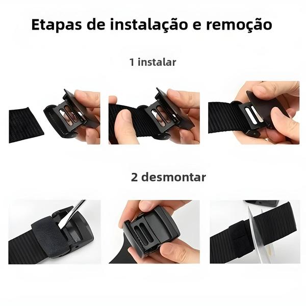 Imagem de Cinto Tático Ajustável Unissex (120cm) - Ideal para Viagens e Atividades ao Ar Livre