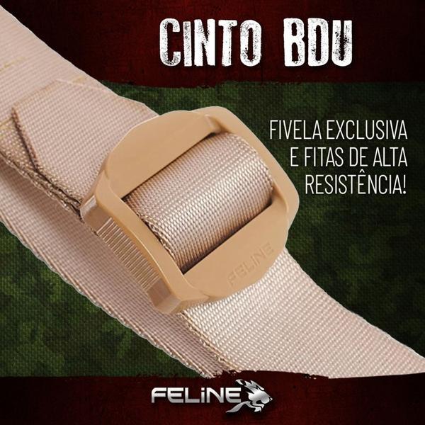 Cinto Tático Bdu Simples Feline (fita Única) - Cores Coyote e Preto Imagem de Cinto Tático Bdu Simples Feline (fita Única) - Cores Coyote e Preto