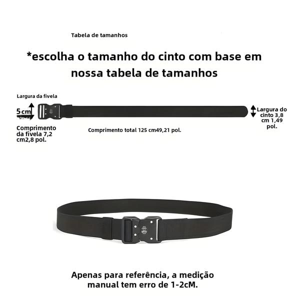 Imagem de Cinto Tático Elástico com Fecho Rápido - Design Clássico e Moderno para Treinamento