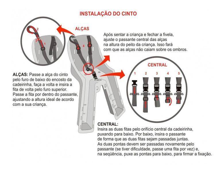 Imagem de Cinto universal para Cadeirinhas de Bicicleta