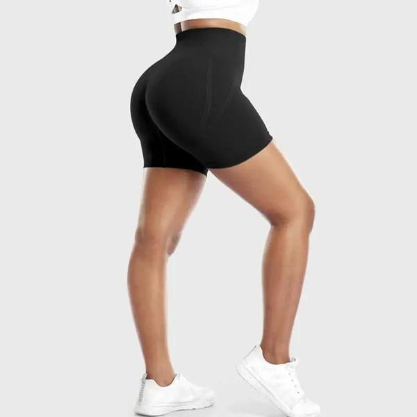 Imagem de Cintura Alta De Secagem Rápida Respirável Feminino Fitness Yoga Shorts Correndo Bicicleta Esportes