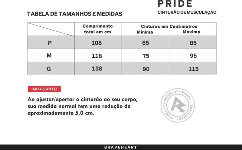 Imagem de Cinturão fitness rudel m.151 pride