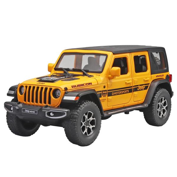 Imagem de Cinza Escala 1:22 Modelo De Carro De Brinquedo Fundido Em Liga De Metal Veículo Wrangler Para