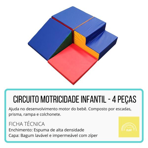 Imagem de Circuito Espumado Motricidade Infantil Feeling Cloc 4 Peças