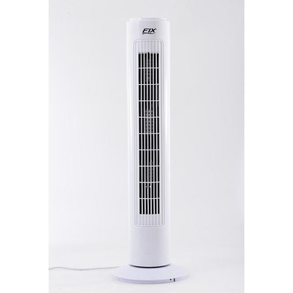 Imagem de Circulador de Ar 220V Torre Vertical Branco 75cm c/ 3 Velocidades Ventilador de Coluna Moderno Portátil Leve p/ Chão Calor Verão