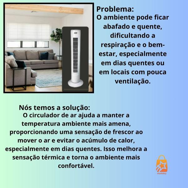 Imagem de Circulador de Ar em Coluna com Estilo e Praticidade - 220v