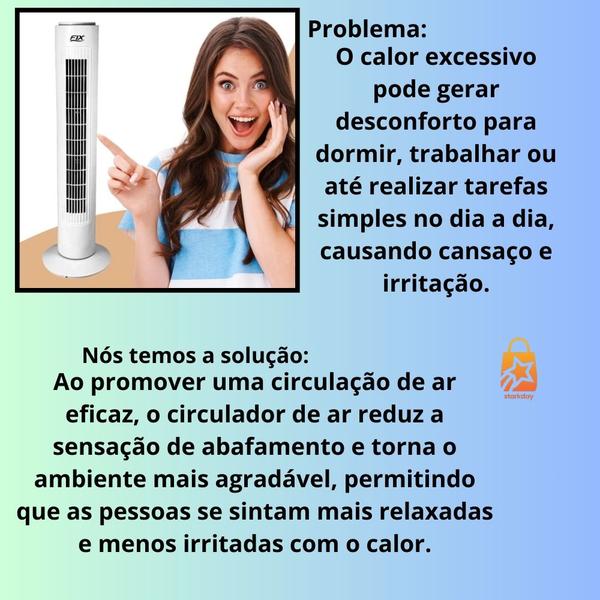 Imagem de Circulador de Ar em Coluna com Estilo e Praticidade - 220v