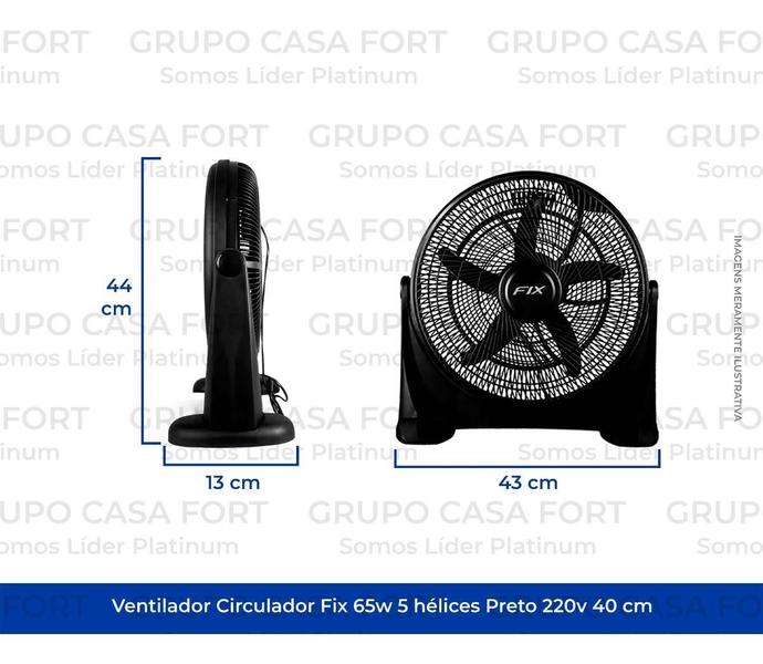 Imagem de Circulador De Ar Fix 45Cm 65W Ventilador Ângulo De 90º