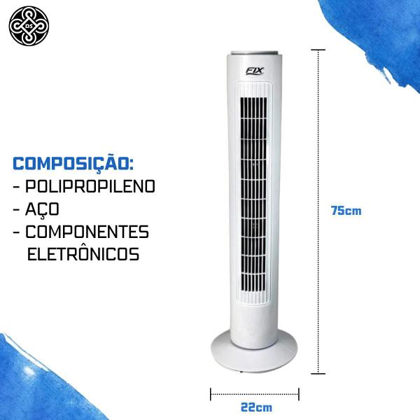 Imagem de Circulador De Ar Silencioso Coluna 110/220v