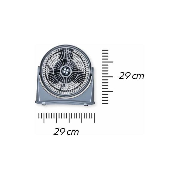 Imagem de Circulador de Ar Ventimais 25cm 3 em 1 2 Velocidades Cinza e Prata 110v
