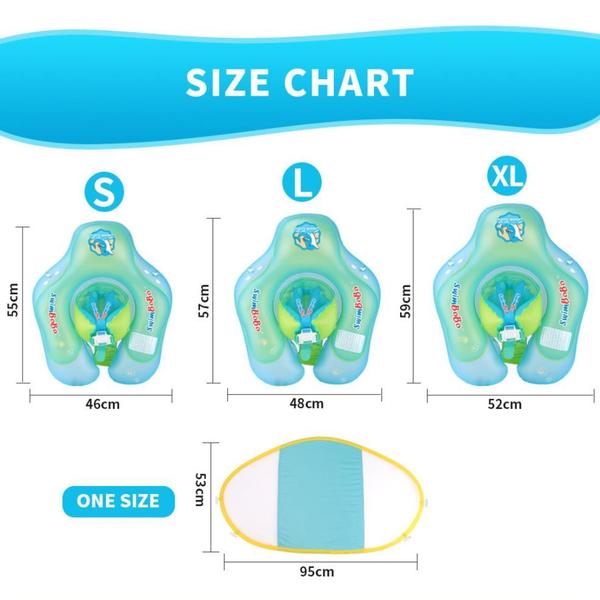 Imagem de Círculo de natação para bebês com dossel por 3-12 meses 10-2
