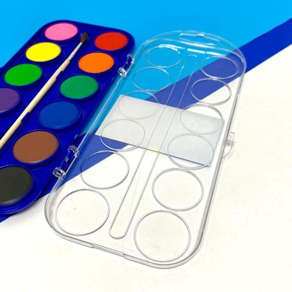 Cis aquarela estojo c/ 12 cores multicolor Imagem de Cis aquarela estojo c/ 12 cores multicolor