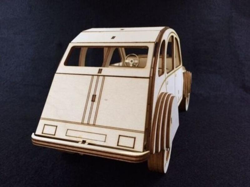 Imagem de Citroën 2cv 1975 - Veículos. Quebra Cabeça Em Mdf