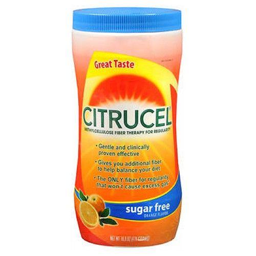 Citrucel Powder Sabor Laranja Sem Açúcar 16,9 oz da Citrucel (Pacote com 6) Imagem de Citrucel Powder Sabor Laranja Sem Açúcar 16,9 oz da Citrucel (Pacote com 6)