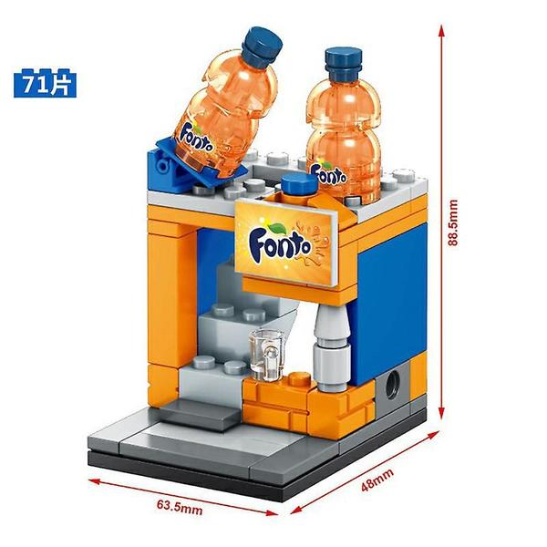City Street Fanta Loja Building Block Modelo Mini Street Vie - Shimu Yequyasu - ESG Imagem de City Street Fanta Loja Building Block Modelo Mini Street Vie