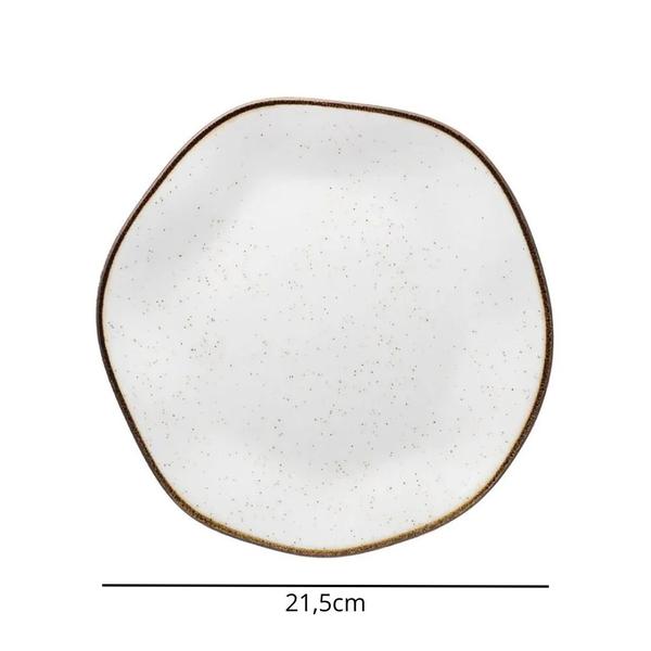 Imagem de Cj 12 Pratos Sobremesa 21,5cm Porcelana Ryo Maresia - Oxford