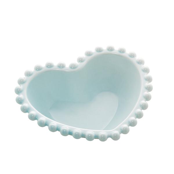 Imagem de Cj 4 Bowls Porcelana Coração Beads Azul Bon Gourmet