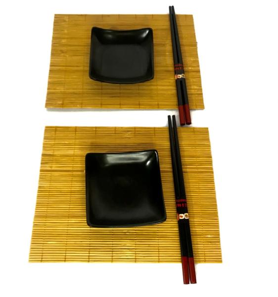 Imagem de Cj 6 pç Sushi Sandai + 4 Pares de Hashi Bambu - Lyor