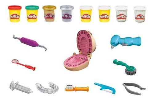 Imagem de Cj Massinha 8 Potes Play-doh Brincando Dentista Hasbro F1259