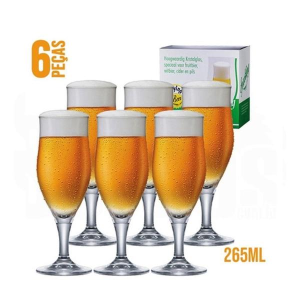 Imagem de Cj Taca De Cerveja Sparkling 06 265Ml Unic Transparente T