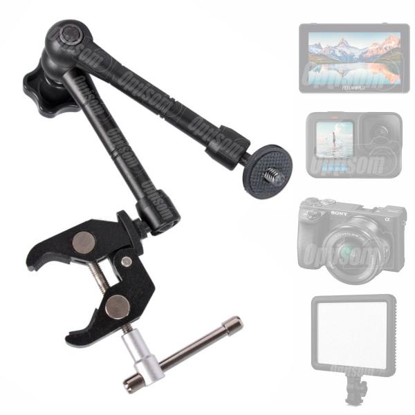 Clamp Garra Braçadeira Com Braço Articulado Magic Arm 11" Para Monitor Led Microfone - greika Imagem de Clamp Garra Braçadeira Com Braço Articulado Magic Arm 11" Para Monitor Led Microfone